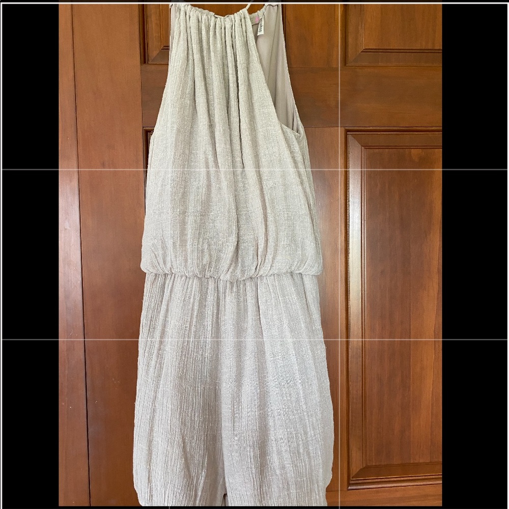 Beige flowing romper